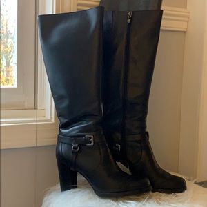 Tahari Black Heeled Boots